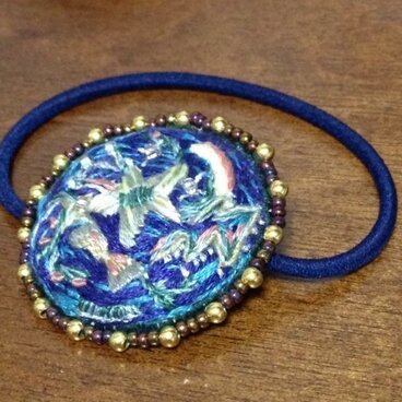 夜空 星 ヘアゴム ※