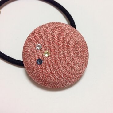 シルクのヘアゴム（江戸小紋）