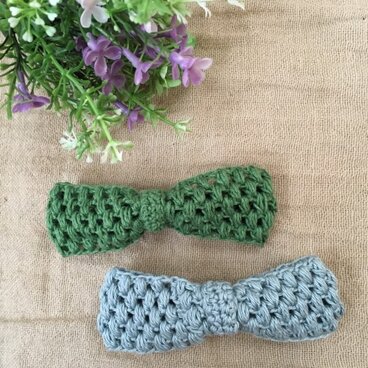 strawberry様オーダー品 リボンバレッタ グリーン