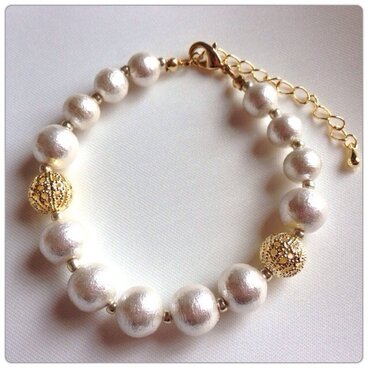 セイ様オーダー Cotton Parl♡ブレスレット