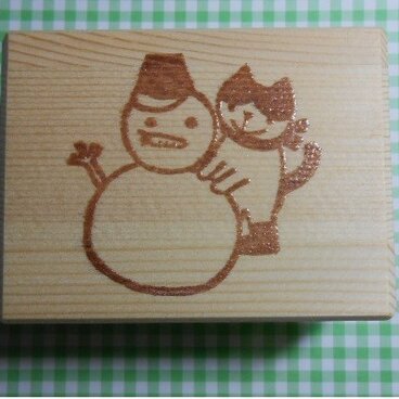 雪だるまと猫はんこ（送料込み）