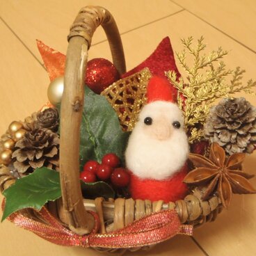 いっぱい詰め込み☆ミニクリスマス籠ver.2