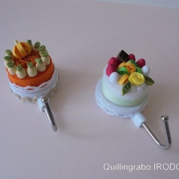 ミニチュアケーキのマグネットフック
