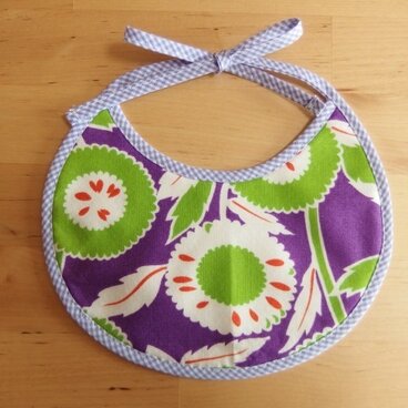 まあるいお花のプチスタイ/紫