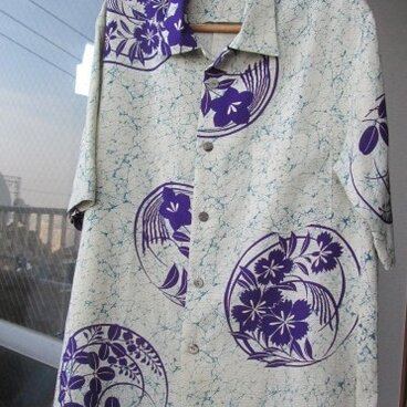 絽のアロハシャツ