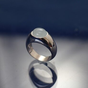 ミルキーアクアマリンSILVER925リング