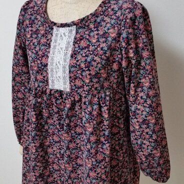 r様ご依頼  綿コ－ルフラワ－ネイビー