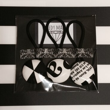 モノトーン ヘアゴム