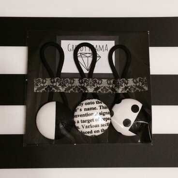 モノトーン ヘアゴム