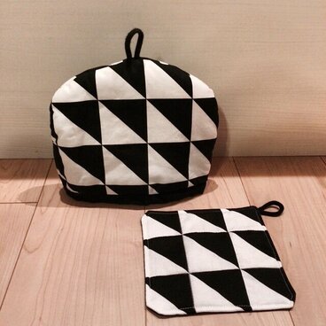 モノトーン ティーポットカバー&マット