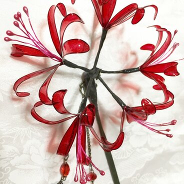 曼珠沙華のかんざし