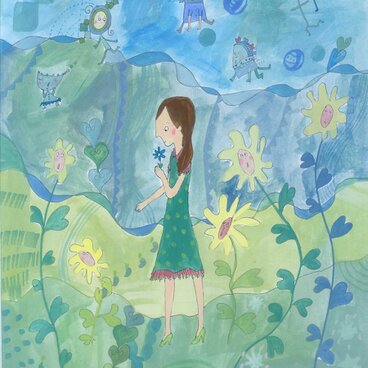 花の中（みどり）