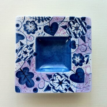 豆皿  【森のなか】