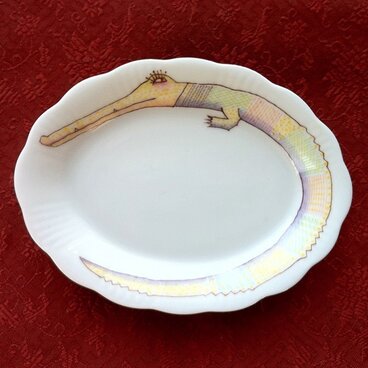 豆皿  【わに】