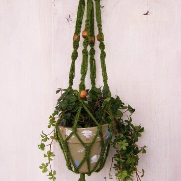 プラントハンガー＊ジュート＊グリーン