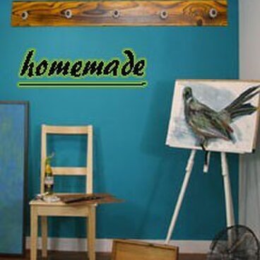 送料無料♪コートフック コートハンガ アンティーク風 幅98　黄