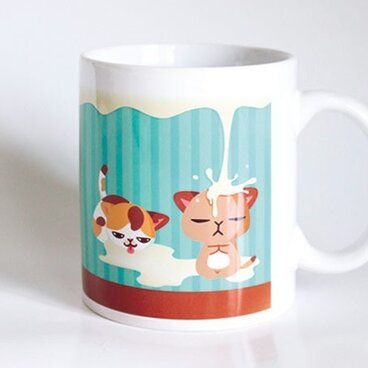 受注生産!! 猫マグカップ『ミルク』