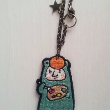 画家モフモフ(バッグチェーン)