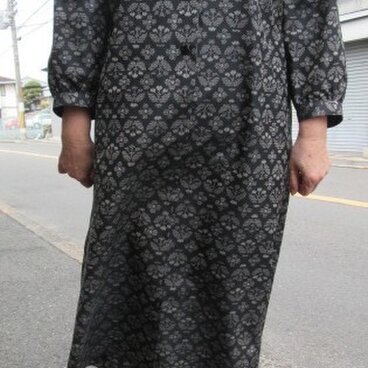 紬のワンピース