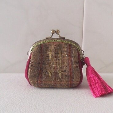 着物地ぷっくりがまぐち　10cm