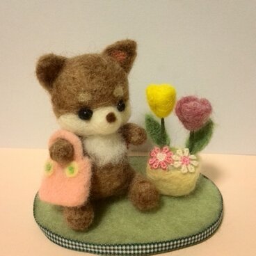 羊毛フェルト★もうすぐ一年生ワンちゃん