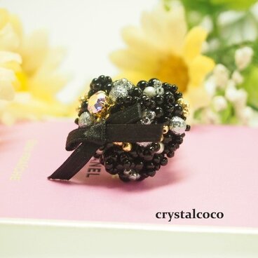 ボリュームハートのリング『オディール』