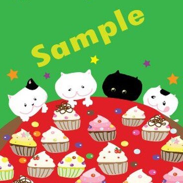 猫のむにゃむにゃポストカード3枚セット