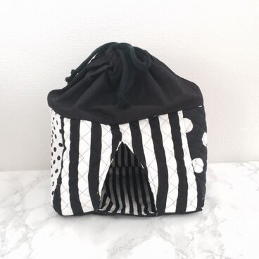 モノトーン ストライプ オムツキーパー