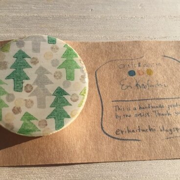 wood design hair elastic:forest