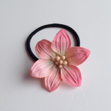シングルフラワーヘアゴム