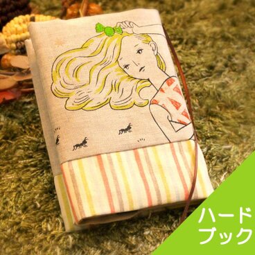 ☆リネン☆_ハードブックカバー_Girl01