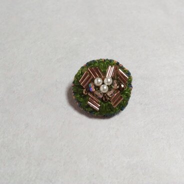 ブローチ＊ビーズmini=G