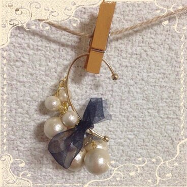 コットンパールイヤフック