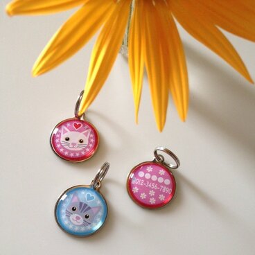 猫ちゃんネームタグ