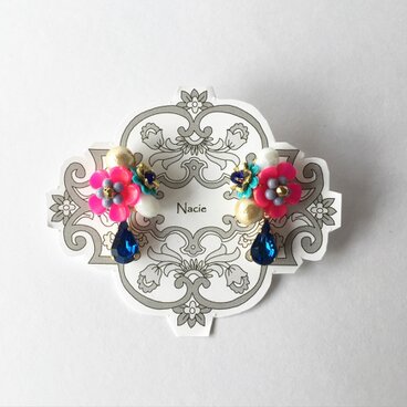 ＊ビンテージ　お花ピアス＊