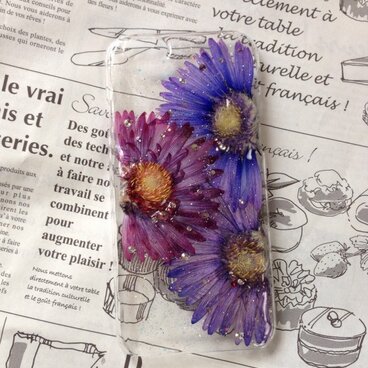 iPhone6 押し花ケース