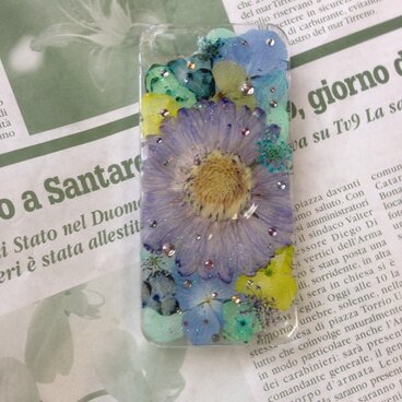 iPhone5 押し花ケース