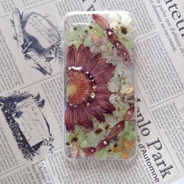 iPhone6 押し花ケース