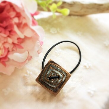 陶のヘアゴム☆