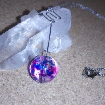 水風船釣りネックレス青×赤