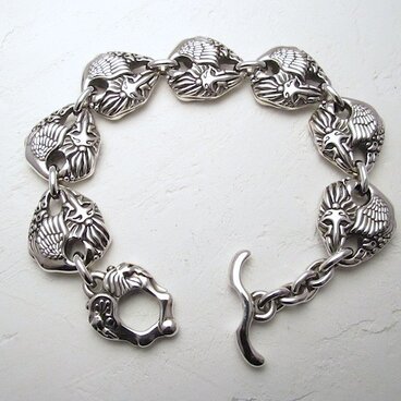 象と蝶とフェニックスのブレスレット