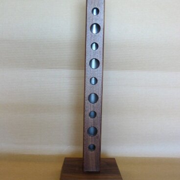 ウオールナットの500円コイン貯金箱