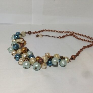 樹脂パールのネックレス(パールミックス)