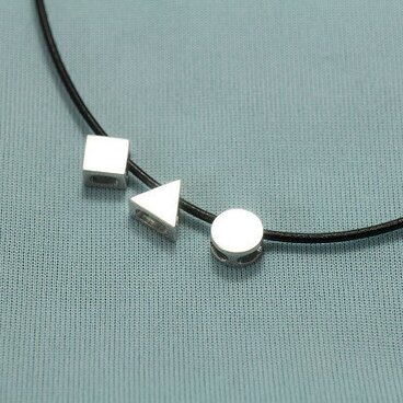 まる・さんかく・しかくSILVERペンダント・ネックレス