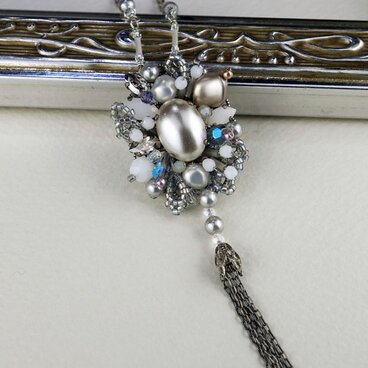 ブーケネックレス［S-01 シルバー］