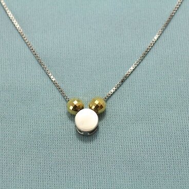 ネズミのシルエット型SILVER925ペンダント・ネックレス