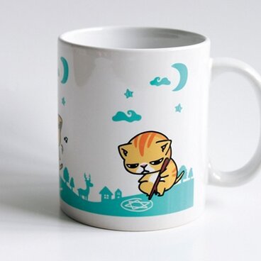 新作!!猫マグカップ『キャトられ』