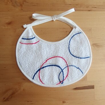 シャボン玉パイルのプチスタイ/赤