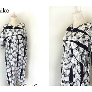 浴衣生地のﾜﾝﾋﾟｰｽ