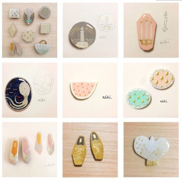 niki. ブローチ集